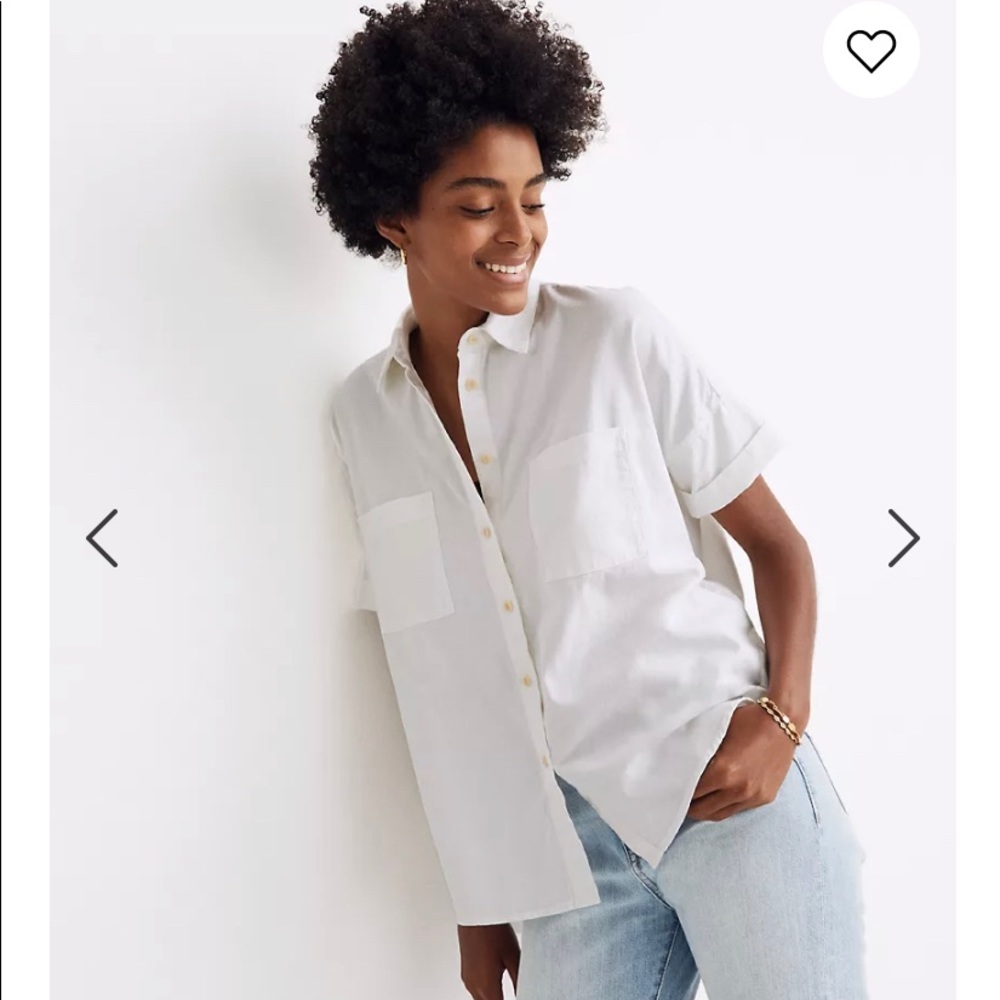 Madewell white cotton Courier shirt